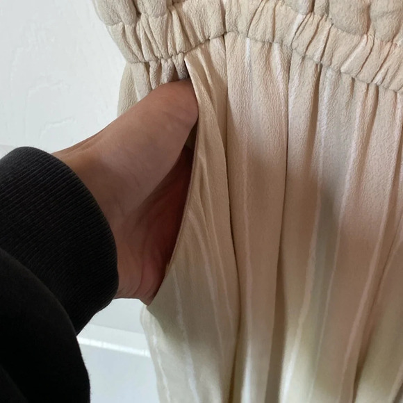 Wilfred Stripe Ruffle Sleeve Open Back Jumpsuit - Picture 6 of 11